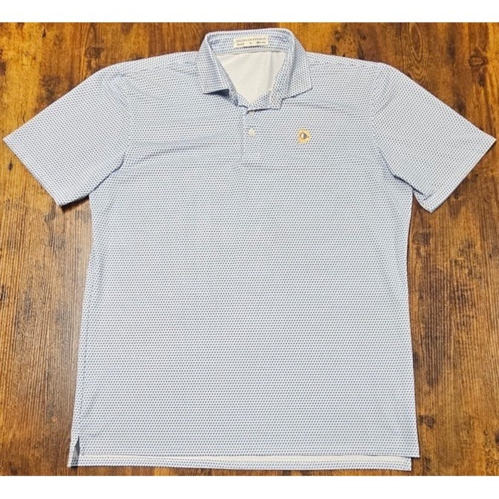 Holderness & Bourne Polo Shirt Mens XL Tailored Fit Performance Golf Fighter Jet
